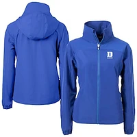Women's Cutter & Buck  Blue Duke Devils Charter Eco Recycled Full-Zip Jacket