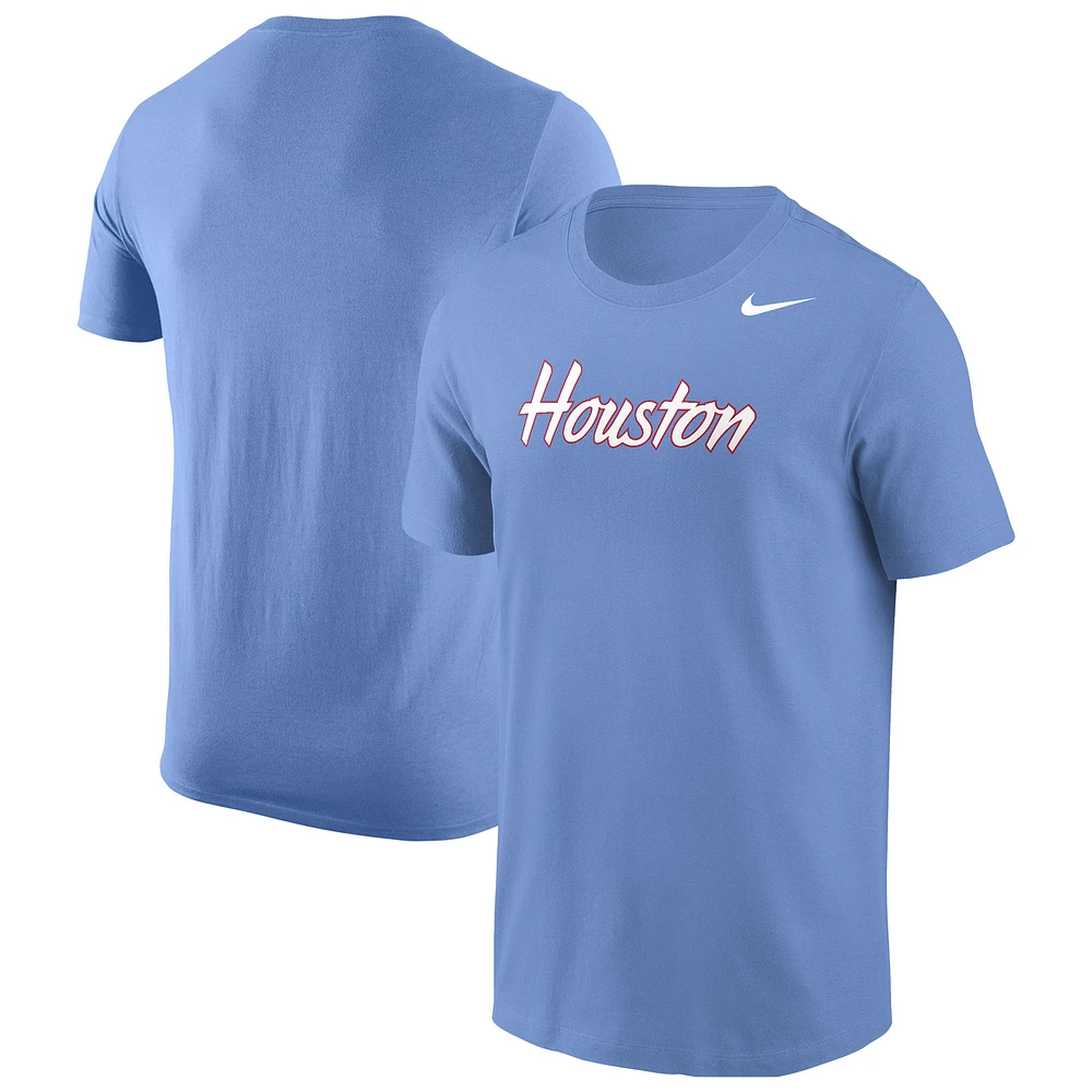 Men's Nike  Light Blue Houston Cougars Logo Core T-Shirt