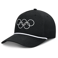 Men's Fanatics Black Olympic Games Podium A-Frame Adjustable Hat
