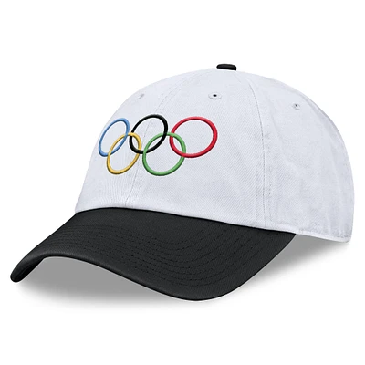 Men's Fanatics  White/Black Olympic Games Adjustable Competitor Hat