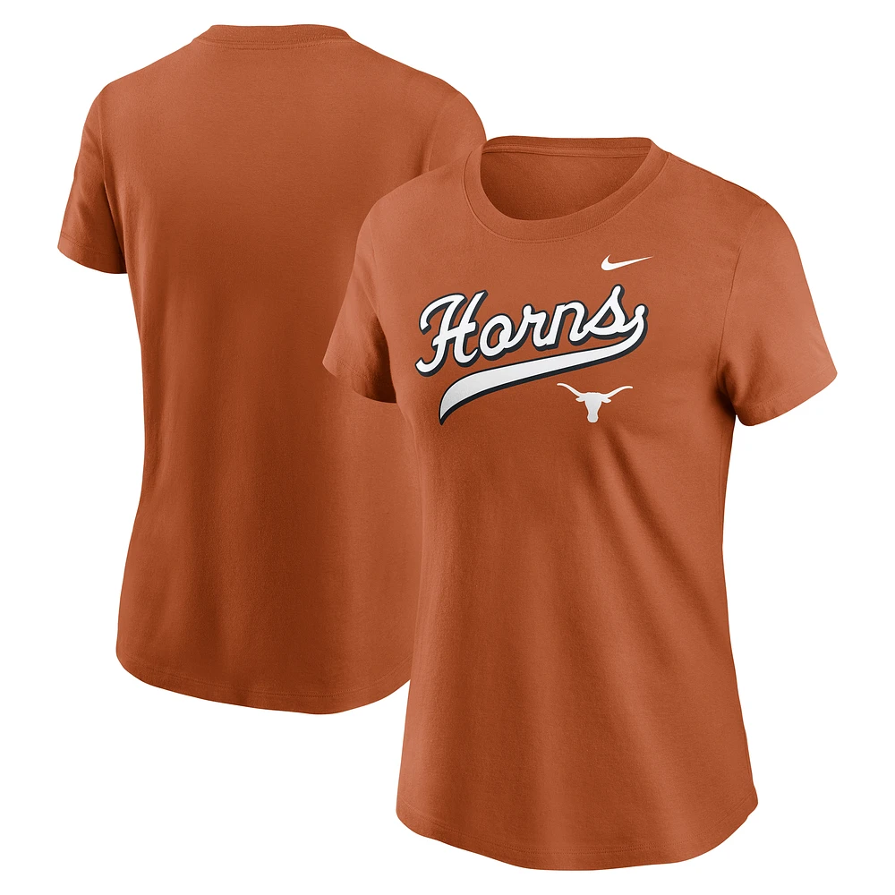 Women's Nike Texas Orange Longhorns Local Script T-Shirt