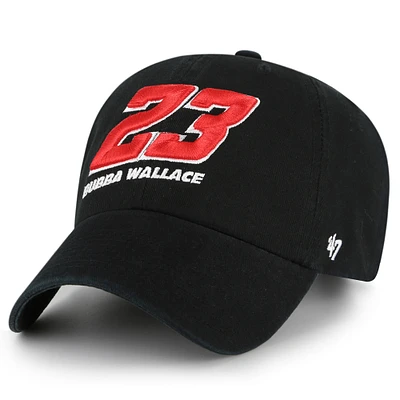 Men's '47  Black Bubba Wallace Clean Up Adjustable Hat