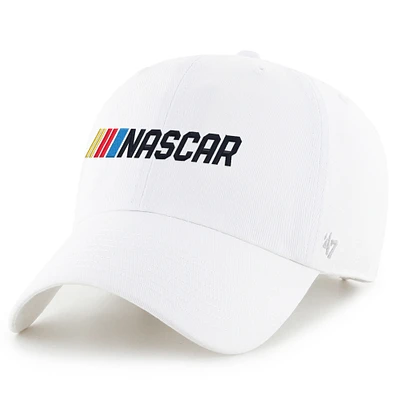 Men's '47  White NASCAR Clean Up Adjustable Hat