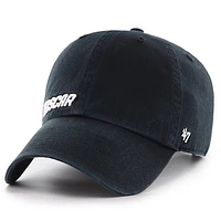 Men's '47  Black NASCAR Low Down Script Clean Up Adjustable Hat