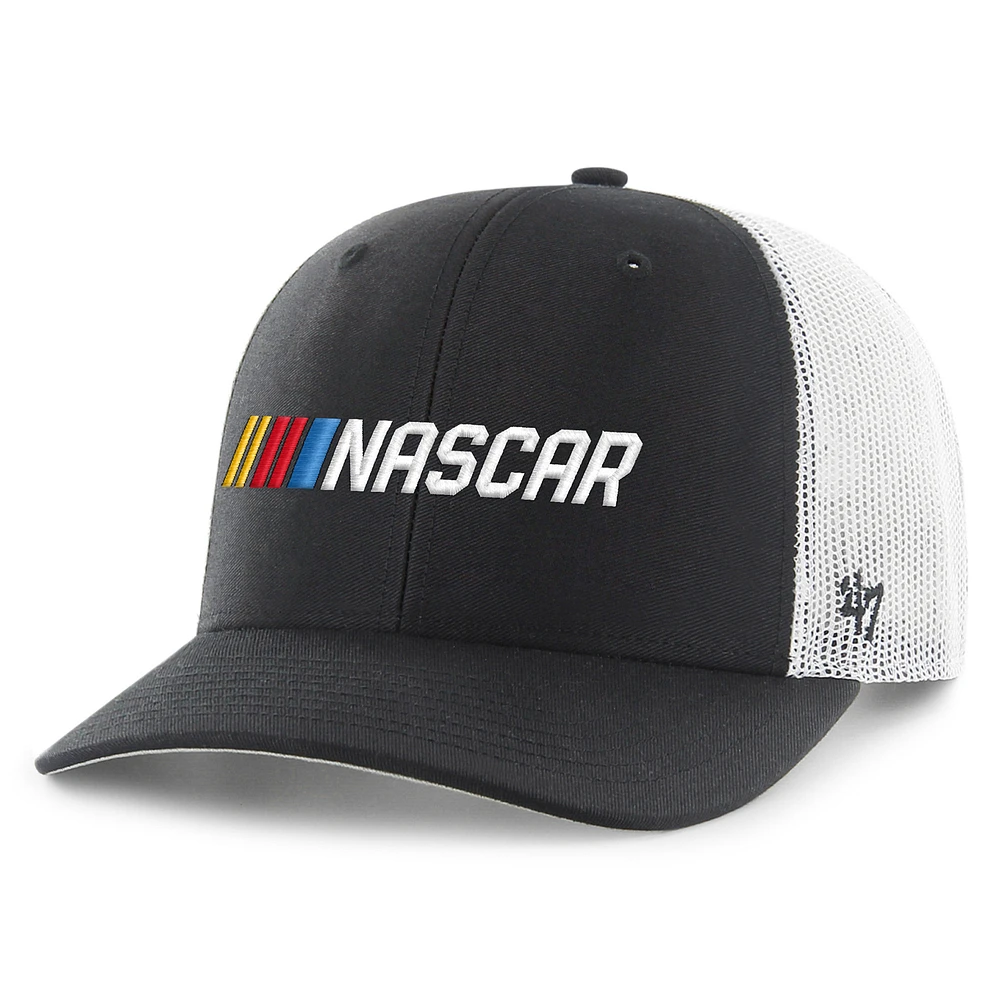 Men's '47  Black NASCAR Trucker Adjustable Hat