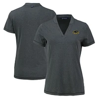 Women's Cutter & Buck Heather Black Wisconsin-Milwaukee Panthers  Forge Heathered Stretch Blade Top