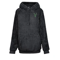 Unisex the Best Hoodie World By Jill Martin Black Milwaukee Bucks Oversized Lounge Pullover