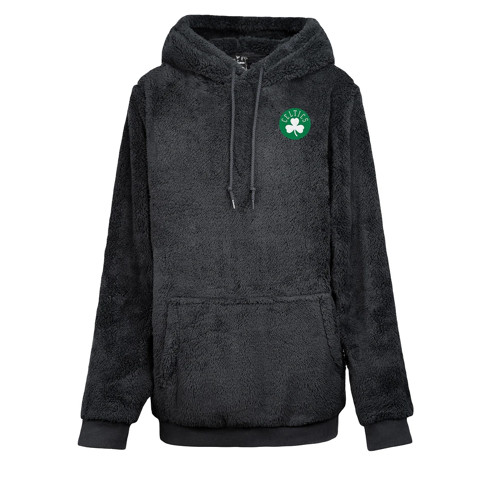 Unisex the Best Hoodie World By Jill Martin Black Boston Celtics Oversized Lounge Pullover