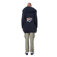 Unisex the Best Lounger World By Jill Martin Navy Oklahoma City Thunder Oversized Open-Front Hoodie Sweater