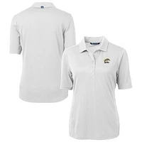 Women's Cutter & Buck  White Western Michigan Broncos Virtue Eco Pique Recycled Polo