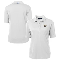 Women's Cutter & Buck  White Western Michigan Broncos Virtue Eco Pique Recycled Polo