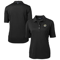 Women's Cutter & Buck  Black Western Michigan Broncos Virtue Eco Pique Recycled Polo