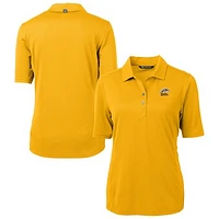 Women's Cutter & Buck  Gold Western Michigan Broncos Virtue Eco Pique Recycled Polo