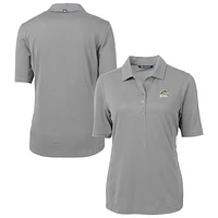 Women's Cutter & Buck  Gray Western Michigan Broncos Virtue Eco Pique Recycled Polo
