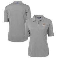 Women's Cutter & Buck  Gray Western Michigan Broncos Virtue Eco Pique Recycled Polo
