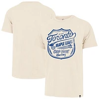 Men's '47  Cream Toronto Maple Leafs Poke Check Franklin T-Shirt