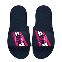 Men's ISlide Navy St. Louis City SC Vertical Stripes Slide Sandals