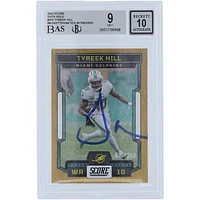 Tyreek Hill Miami Dolphins Autographed 2023 Panini Score Dots Gold #273 #/210 Beckett Fanatics Witnessed Authenticated 9/10 Card