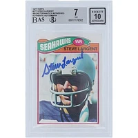 Steve Largent Seattle Seahawks Autographed 1977 Topps #177 Beckett Fanatics Witnessed Authenticated 7/10 Rookie Card