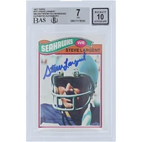Steve Largent Seattle Seahawks Autographed 1977 Topps #177 Beckett Fanatics Witnessed Authenticated 7/10 Rookie Card