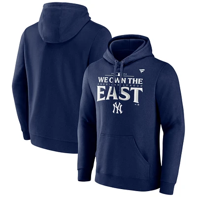 Men's Fanatics Navy New York Yankees 2024 AL East Division Champions Locker Room Pullover Hoodie