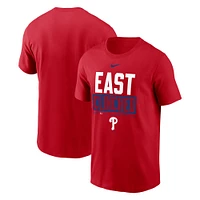 Men's Nike Red Philadelphia Phillies 2024 NL East Division Champions T-Shirt