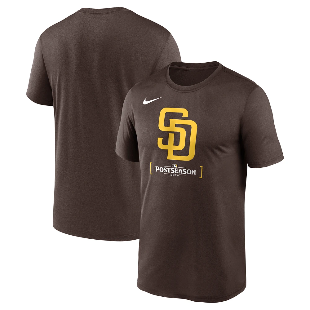 Men's Nike  Brown San Diego Padres 2024 MLB Postseason Authentic Collection Legend T-Shirt