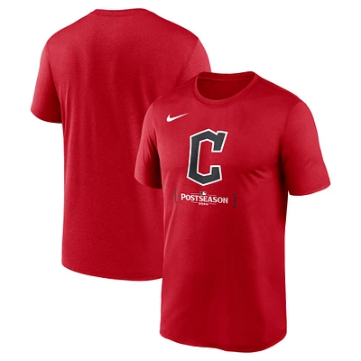 Men's Nike  Red Cleveland Guardians 2024 MLB Postseason Authentic Collection Legend T-Shirt