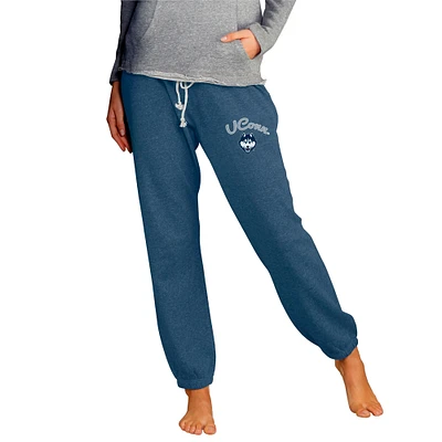 Women's Concepts Sport Heather Blue UConn Huskies Mainstream Knit Tri-Blend Jogger Pants