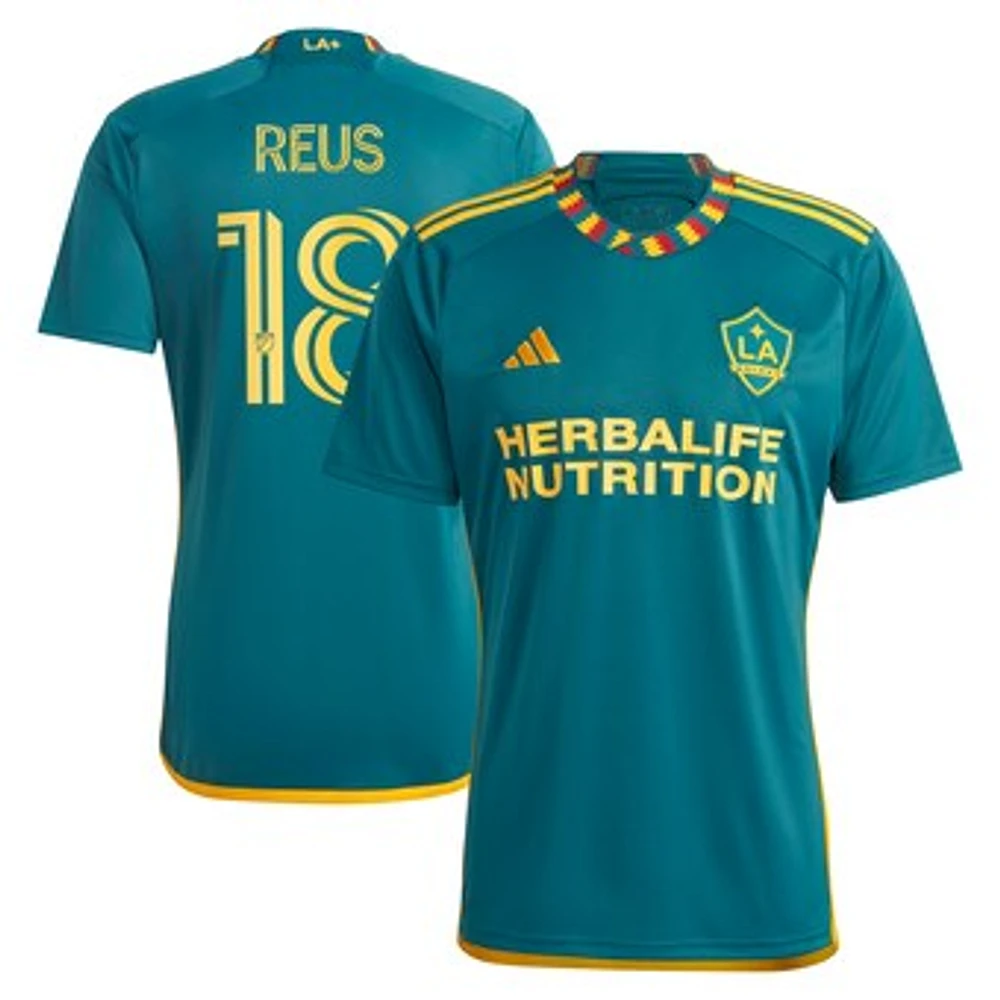 Men's adidas Marco Reus Green LA Galaxy 2024 Kit Replica Player Jersey