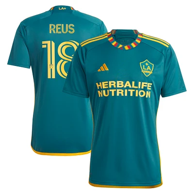 Men's adidas Marco Reus Green LA Galaxy 2024 Kit Replica Player Jersey