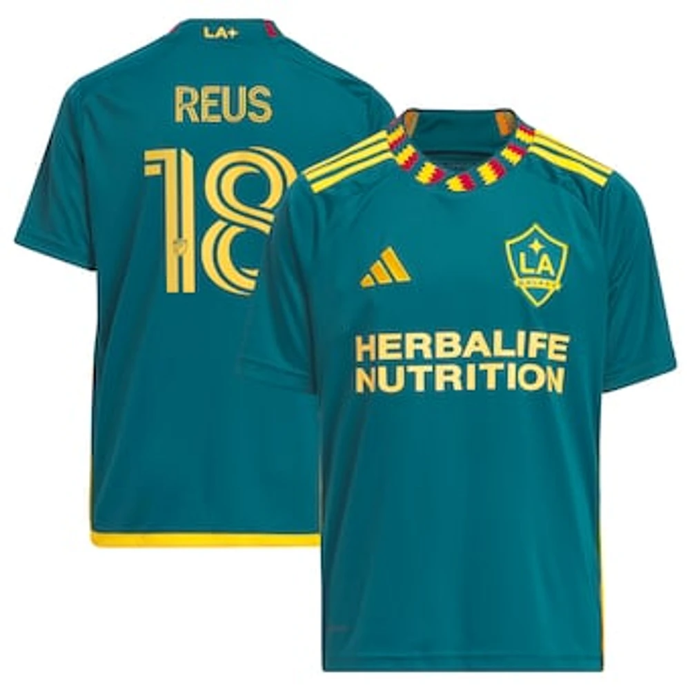 Youth adidas Marco Reus Green LA Galaxy 2024 Kit Replica Player Jersey