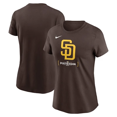 Women's Nike Brown San Diego Padres 2024 MLB Postseason Authentic Collection T-Shirt