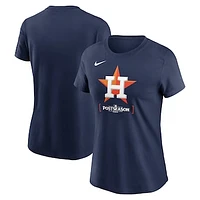 Women's Nike Navy Houston Astros 2024 MLB Postseason Authentic Collection T-Shirt