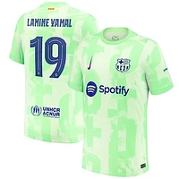 Men's Nike Lamine Yamal Yellow Barcelona 2024/25 Third Replica Player Jersey