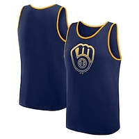 Men's Navy Milwaukee Brewers Unmatched Success Tank Top