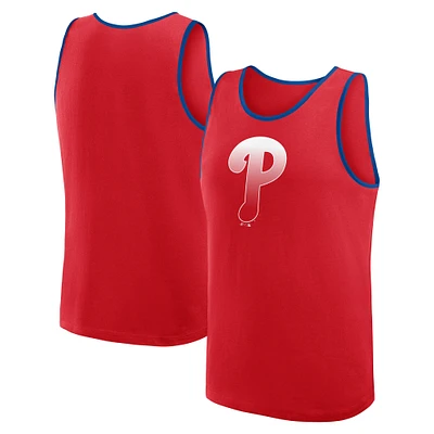 Men's Logo Athletic Red Philadelphia Phillies Unmatched Success Tank Top