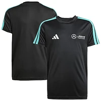 Youth adidas Black Mercedes-AMG Petronas F1 Team Fan Wear DNA Alphaskin T-Shirt