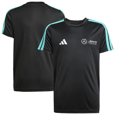Youth adidas Black Mercedes-AMG Petronas F1 Team Fan Wear DNA Alphaskin T-Shirt