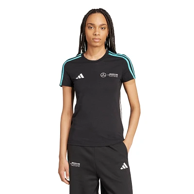 Women's adidas Black Mercedes-AMG Petronas F1 Team Fan Wear DNA Alphaskin T-Shirt