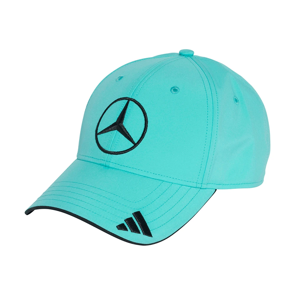 Youth adidas Aqua Mercedes-AMG Petronas F1 Team Driver Wear Adjustable Hat