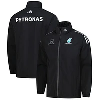 Men's adidas  Black Mercedes-AMG Petronas F1 Team Wear Mechanics Full-Zip Jacket