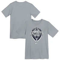 Preschool Nike Gray Dallas Cowboys Icon Legend Performance T-Shirt