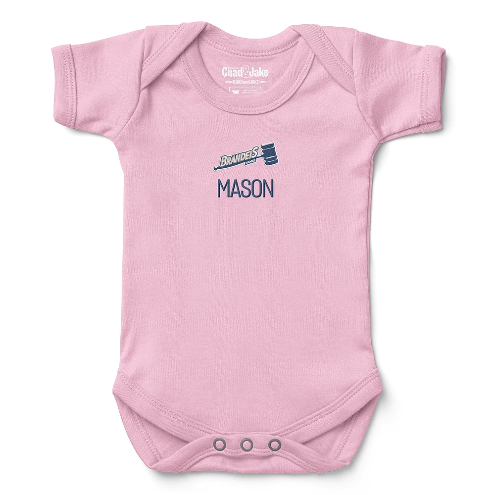Newborn & Infant Chad Jake Brandeis University Judges Personalized Team Logo Bodysuit