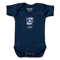Newborn & Infant Chad Jake  Navy Creighton Bluejays Personalized Team Logo Bodysuit