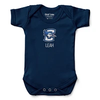 Newborn & Infant Chad Jake  Navy Creighton Bluejays Personalized Team Logo Bodysuit