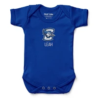 Newborn & Infant Chad Jake  Royal Creighton Bluejays Personalized Team Logo Bodysuit