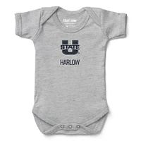Newborn & Infant Chad Jake Utah State Aggies Personalized Team Logo Bodysuit