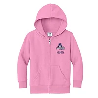 Toddler Chad & Jake  Pink American University Eagles Personalized Full-Zip Hoodie