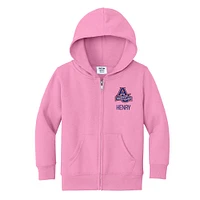 Toddler Chad & Jake  Pink American University Eagles Personalized Full-Zip Hoodie